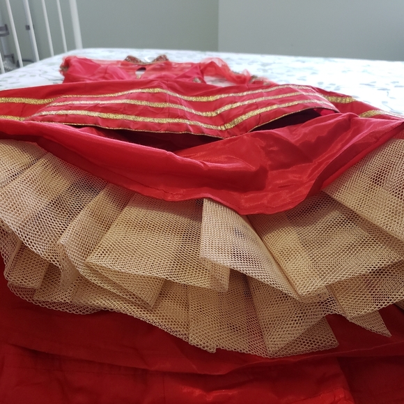 Red indo-western gown - Picture 4 of 9